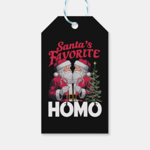 Santas Favorite Homo Gay Christmas LGBTQ Prix Geschenkanhänger