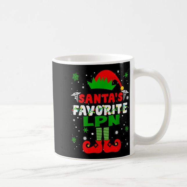 Santa's Favorite Lpn Funny Christmas  Kaffeetasse (Rechts)