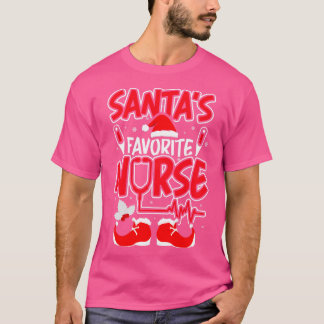 Santas Favorite Nurse Christmas Thirt boy T-Shirt