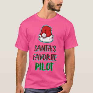 Santas Favorite Pilot Weihnachten T-Shirt