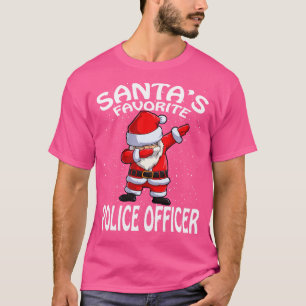 Santas Favorite Police Officer Weihnachten T-Shirt