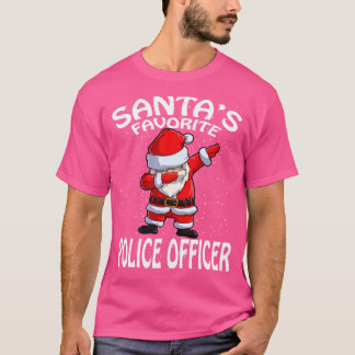 Santas Favorite Police Officer Weihnachten T-Shirt