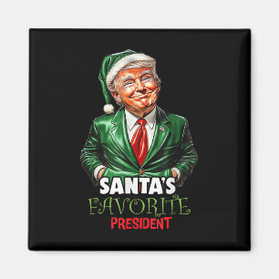 Santas Favorite President Funny Trump Weihnachten Magnet