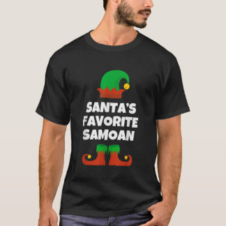 Santas Favorite Samoan WeihnachtsHat Funny Samoa T-Shirt