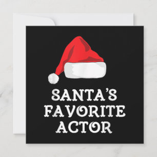 Santas Favorite Schauspieler Weihnachts-Schauspiel Dankeskarte