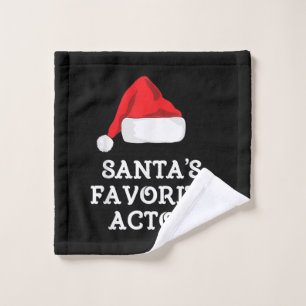 Santas Favorite Schauspieler Weihnachts-Schauspiel Waschlappen
