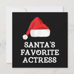Santas Favorite Schauspielerin Weihnachts-Schauspi Dankeskarte