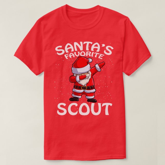 Santas Favorite Scout Weihnachten T-Shirt (Design vorne)