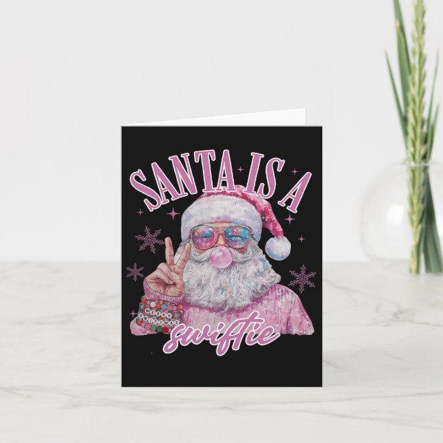 Santas Favorite Swifty Frohe Weihnachtsfeier Weihn Karte (Vorderseite)