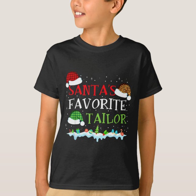 Santa's Favorite Tailor Fun Christmas Alterations  T-Shirt (Vorderseite)