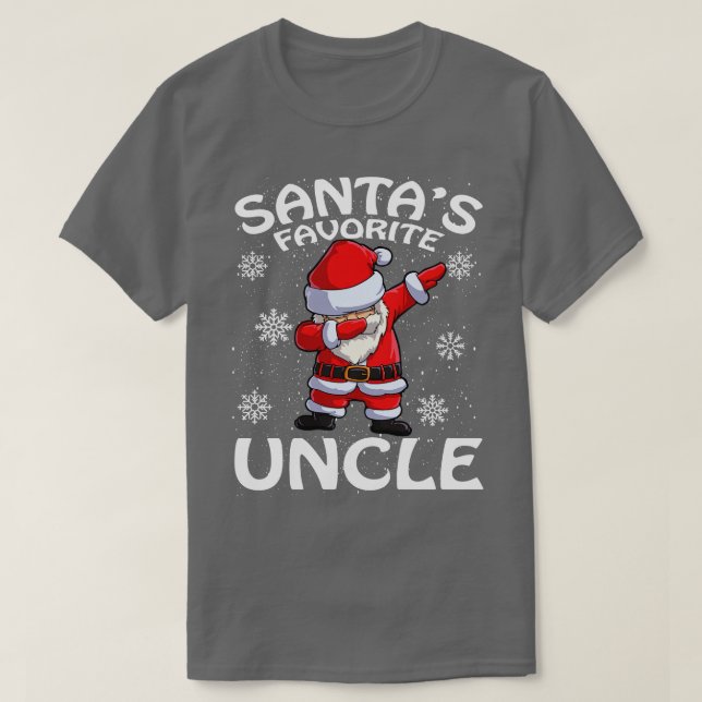 Santas Favorite Uncle Weihnachten T-Shirt (Design vorne)