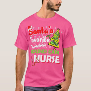 Santas Favorite Wound Care Pflege Weihnachten T-Shirt