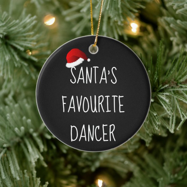 Santa's Favourite Dancer | Christmas Dance Keramik Ornament (Baum)