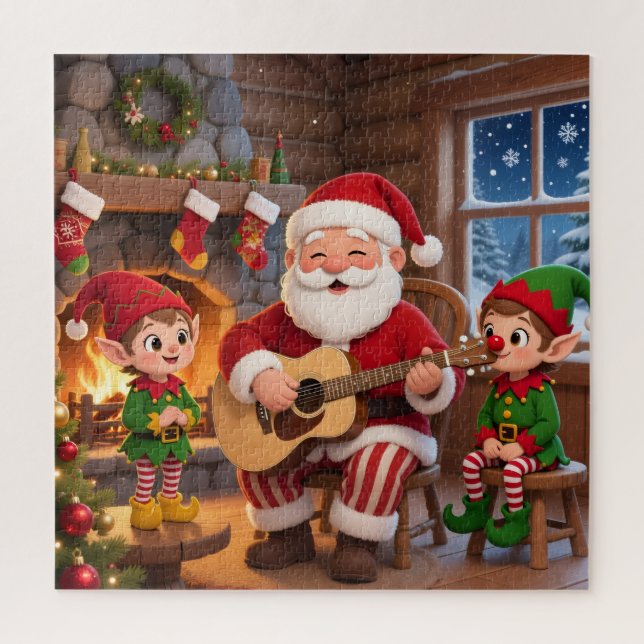 Santa's Fireside Serenade Christmas (Vertikal)