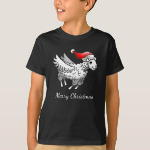 Santa's fliegende Weihnachtsschafe T-Shirt