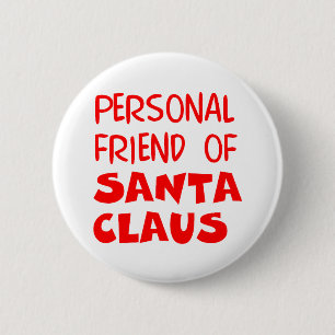 Santas Freund Button