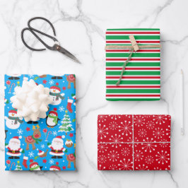 Santas Geschenkpapier Set