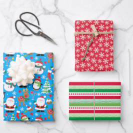 Santas Geschenkpapier Set