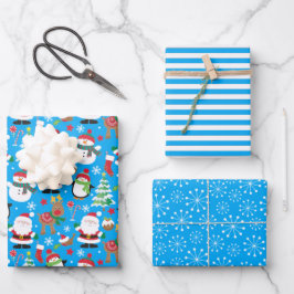 Santas Geschenkpapier Set