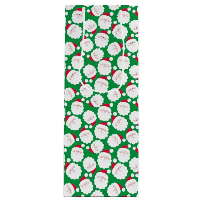 Santas Geschenktüte Für Weinflaschen (Vorderseite)
