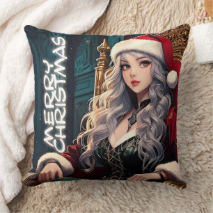 Santas heißeste Schwester - Frohe Weihnachten 0312 Kissen