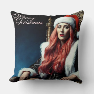 Santas heißeste Schwester - Frohe Weihnachten 0312 Kissen