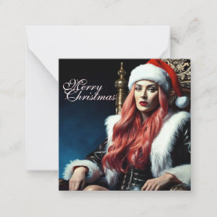 Santas heißeste Schwester - Frohe Weihnachten 0312 Mitteilungskarte