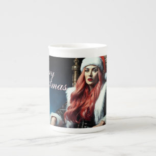 Santas heißeste Schwester - Frohe Weihnachten 0312 Prozellantasse