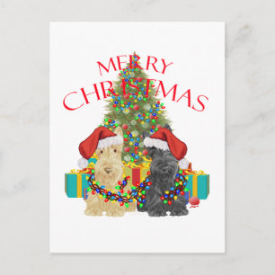 Santa's Helfer Feiertagspostkarte