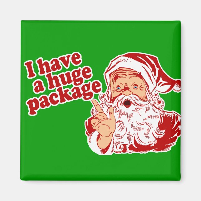 Santas Huge Paket Magnet (Vorne)
