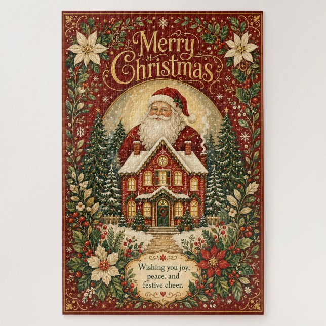 Santa's Kamin-Gruß (Vertikal)