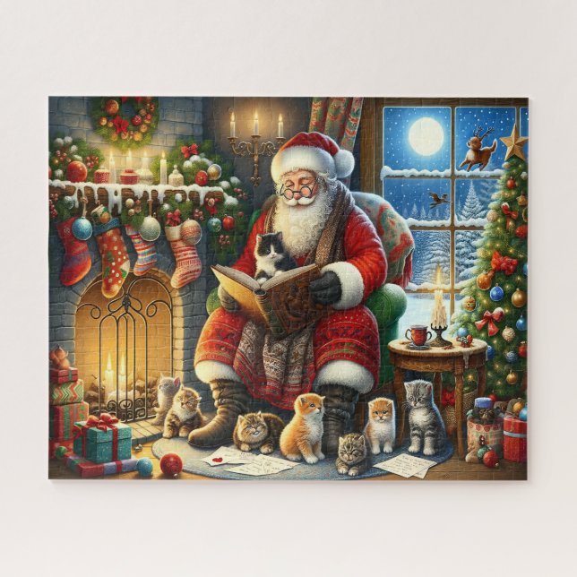 Santas Kätzchen-Geschichtsstunde  (Horizontal)