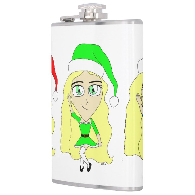Santas kleine Helfer Flachmann (Links)