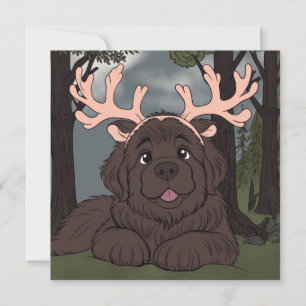 Santas kleiner Helfer  Feiertagskarte