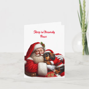 SANTA'S LAP DACKEL CHRISTMAS CARD KARTE