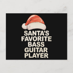 Santas Lieblings-Bassgitarrist Weihnachten Xmas