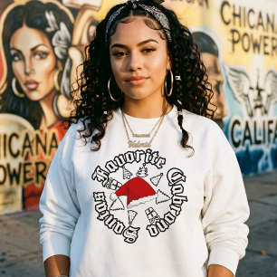 Santas Lieblings-Cabrona Weihnachten Sweatshirt