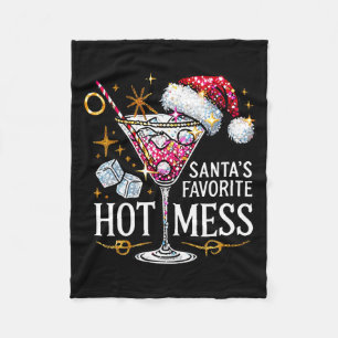 Santas Lieblings- Chaos Langarmshirt Fleecedecke