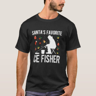 Santas Lieblings-Eisfischer Xmas Weihnachten Eisan T-Shirt