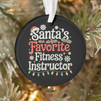 Santas Lieblings-Fitness-Trainer Weihnachten Xmas Ornament