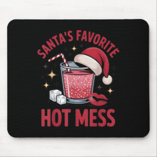 Santas Lieblings-Heißes-Chaos-Weihnachten Lustiger Mousepad