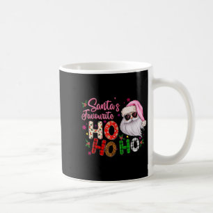 Santas Lieblings Ho Ho Ho Weihnachtsmann Rosa Weih Kaffeetasse