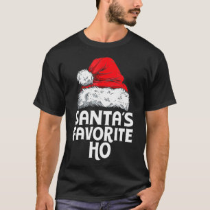 Santas Lieblings-Ho-Lustiger-Weihnachts-Pyjama-San T-Shirt
