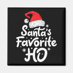 Santas Lieblings-Ho Lustiges Weihnachten Frauen Xm Magnet