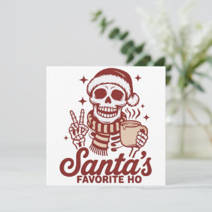Santas Lieblings-Ho-Skelett Snarky Weihnachten