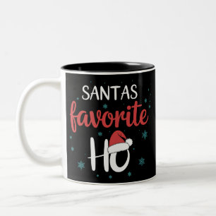 Santas Lieblings Ho Weihnachten Matching Holiday  Zweifarbige Tasse