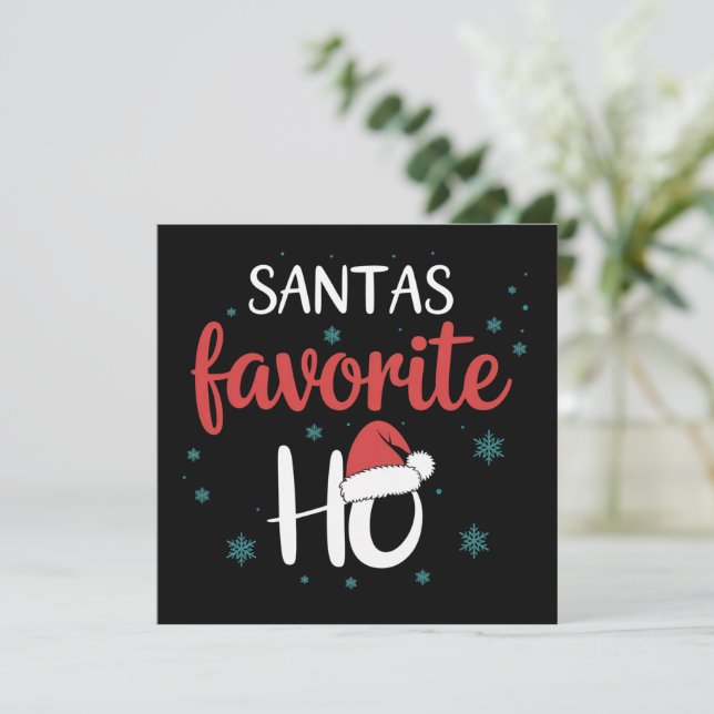 Santas Lieblings Ho Weihnachten Passende Feiertage (Stehend Vorderseite)