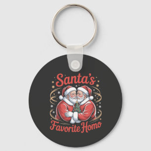 Santas Lieblings-Homo-LGBT-Stolz-Gay-Weihnachten Schlüsselanhänger