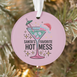 Santas Lieblings-Hot-Mess-Vintage-hässliches-Weihn Ornament
