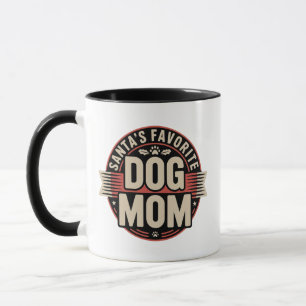 Santa's Lieblings-Hundemutter-Abzeichen Tasse